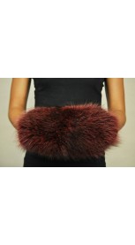 Manicotto Scaldamani In Pelliccia Sintetica Nera, Con Tasca Con Cerniera E Tracolla, 38 Cm, Per Donna, Invernale
