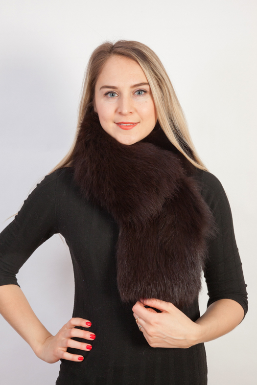 Collo di pelliccia di volpe rossa donna inverno collo di pelliccia addensato sciarpa collo di pelliccia di volpe argento tenere in caldo sciarpa inverno sciarpe di pelliccia nera  200000297